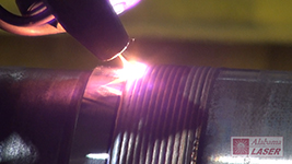 Electric motor repair using laser cladding